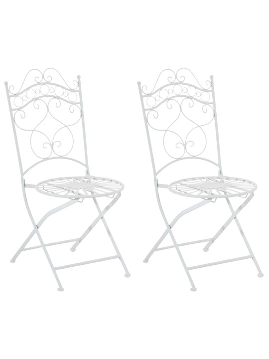 Set van 2 stoelen Indra, wit