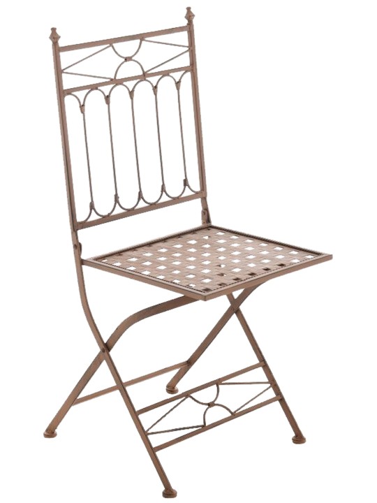 Set van 2 klapstoelen Asina, antiek bruin Set van 2 klapstoelen Asina, antiek bruin