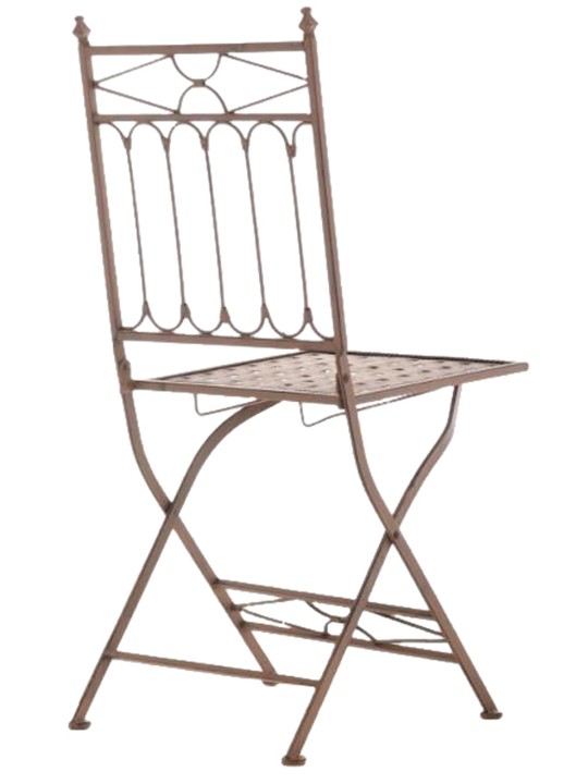 Set van 2 klapstoelen Asina, antiek bruin Set van 2 klapstoelen Asina, antiek bruin