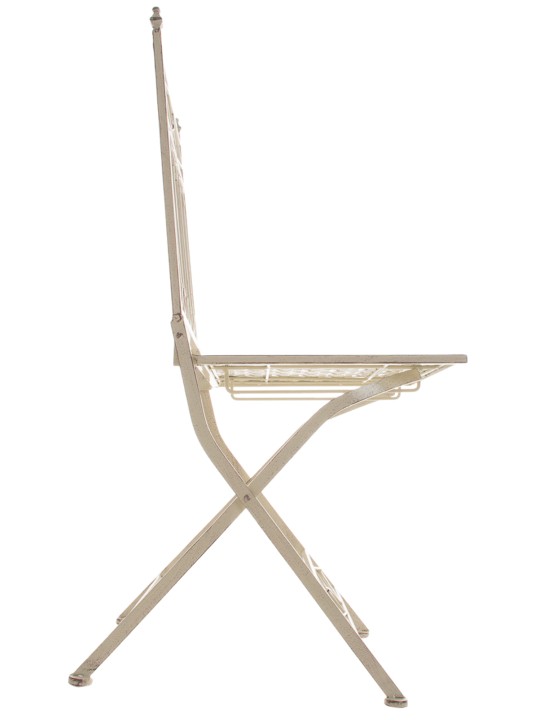 Set van 2 klapstoelen Asina, antiek crème