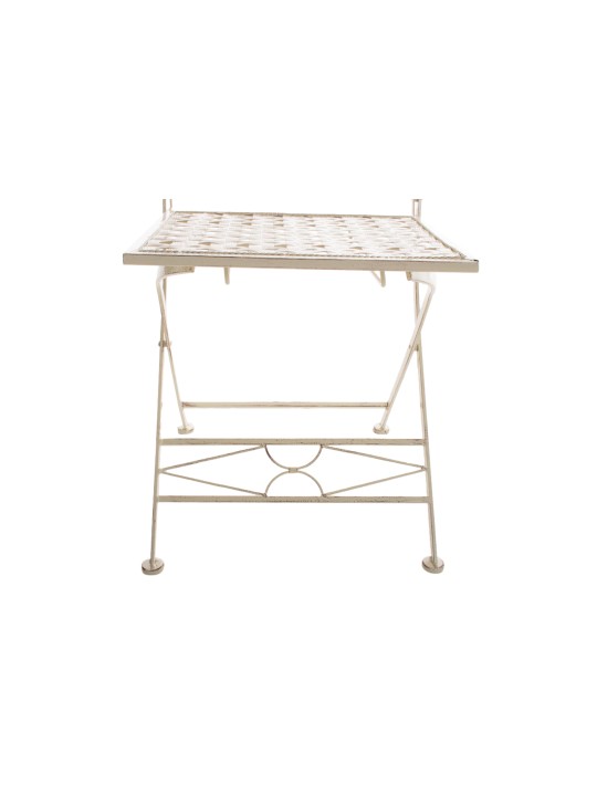 Set van 2 klapstoelen Asina, antiek crème