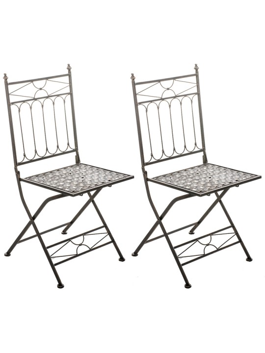 Set van 2 klapstoelen Asina, brons