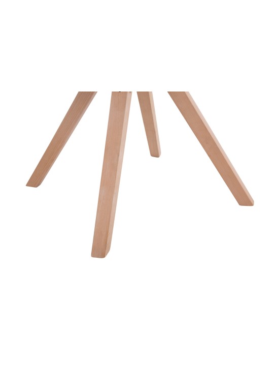 Set van 4 bezoekersstoelen Toulouse stof Square Natura, blauw