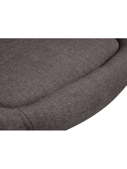 Set van 2 barkrukken Miami V2 stof chroom, donkergrijs