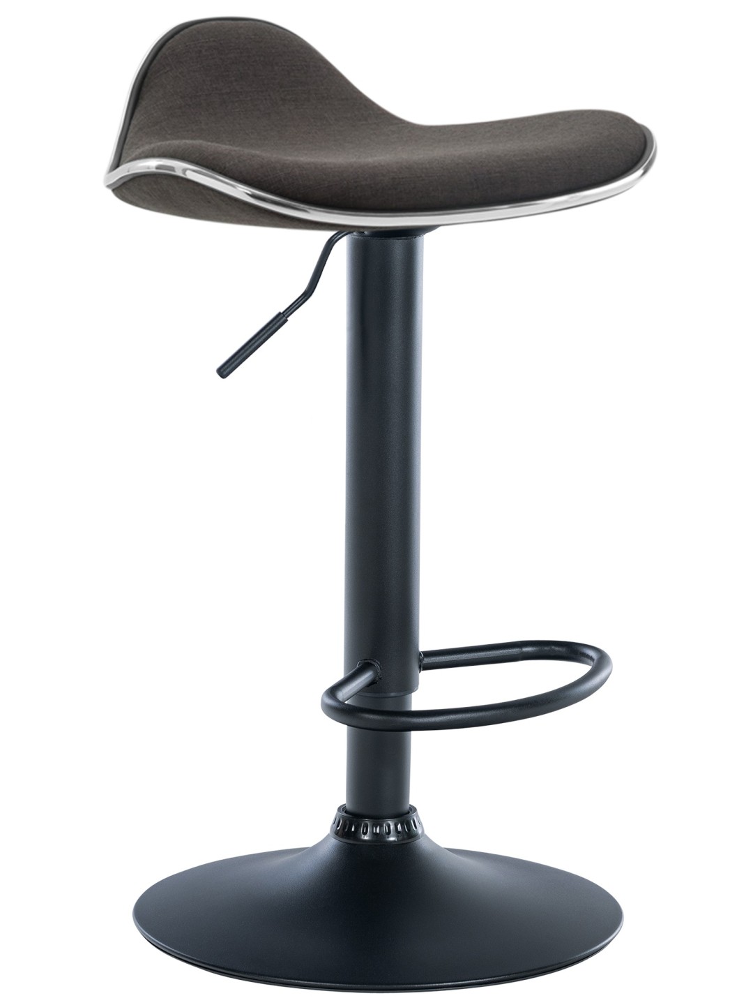 Barkruk Shanghai stof, donkergrijs