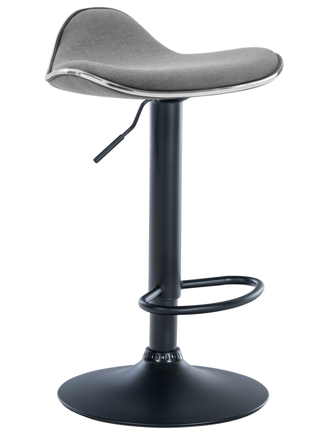 Barkruk Shanghai stof, lichtgrijs