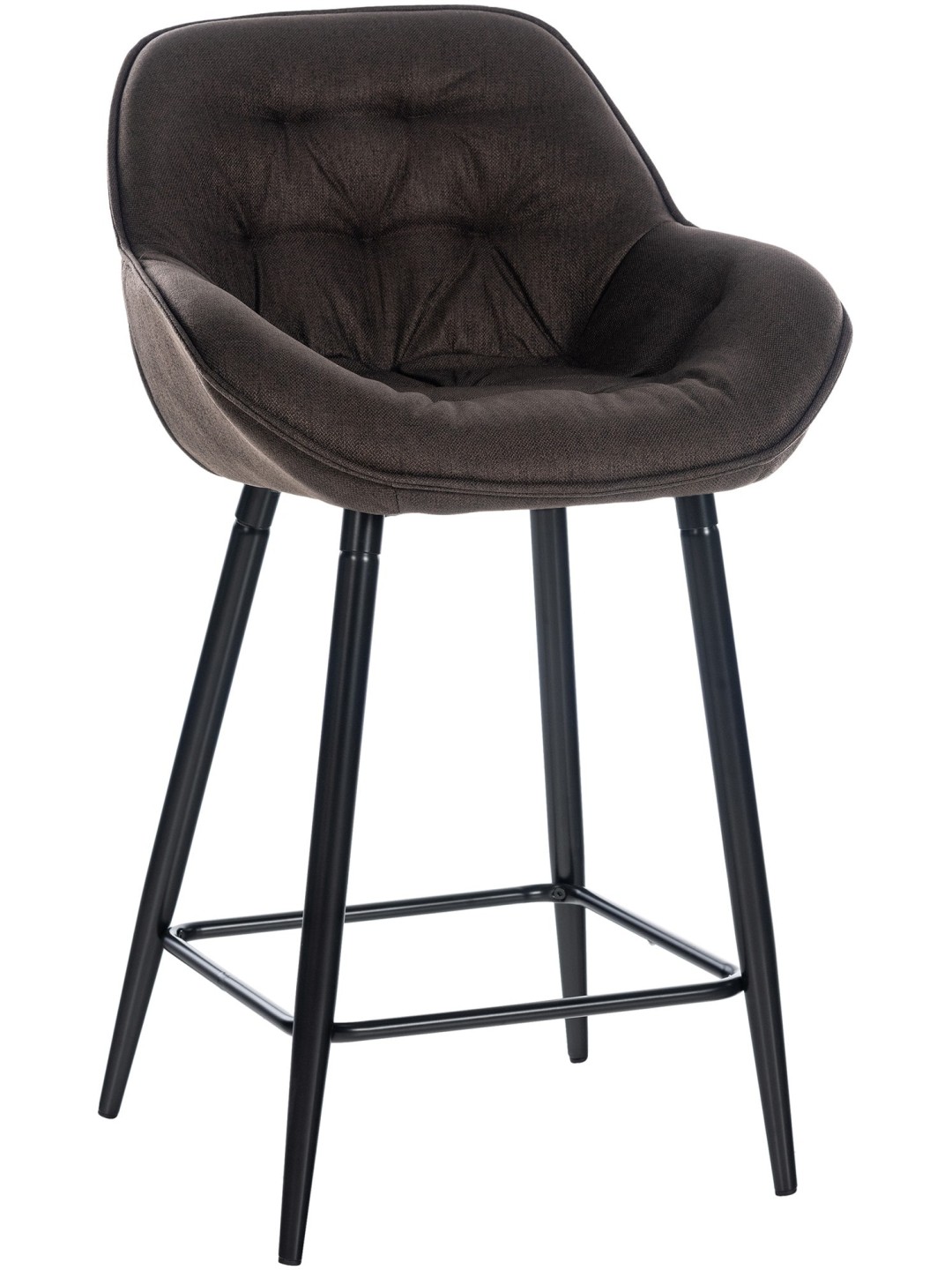 Barkruk Gibson stof, bruin