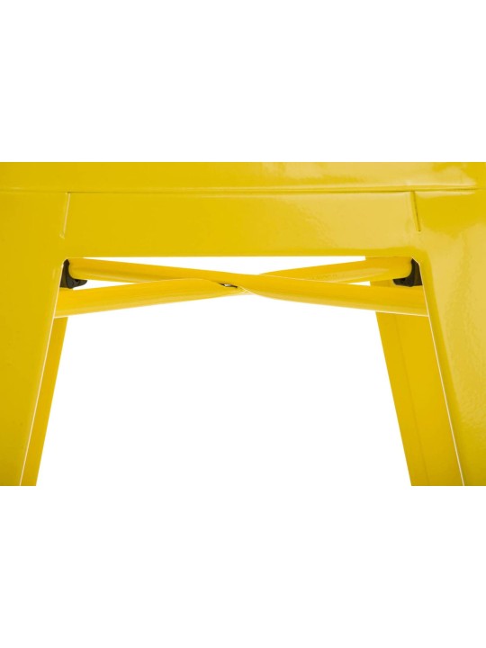 Set van 4 krukken Armin, geel