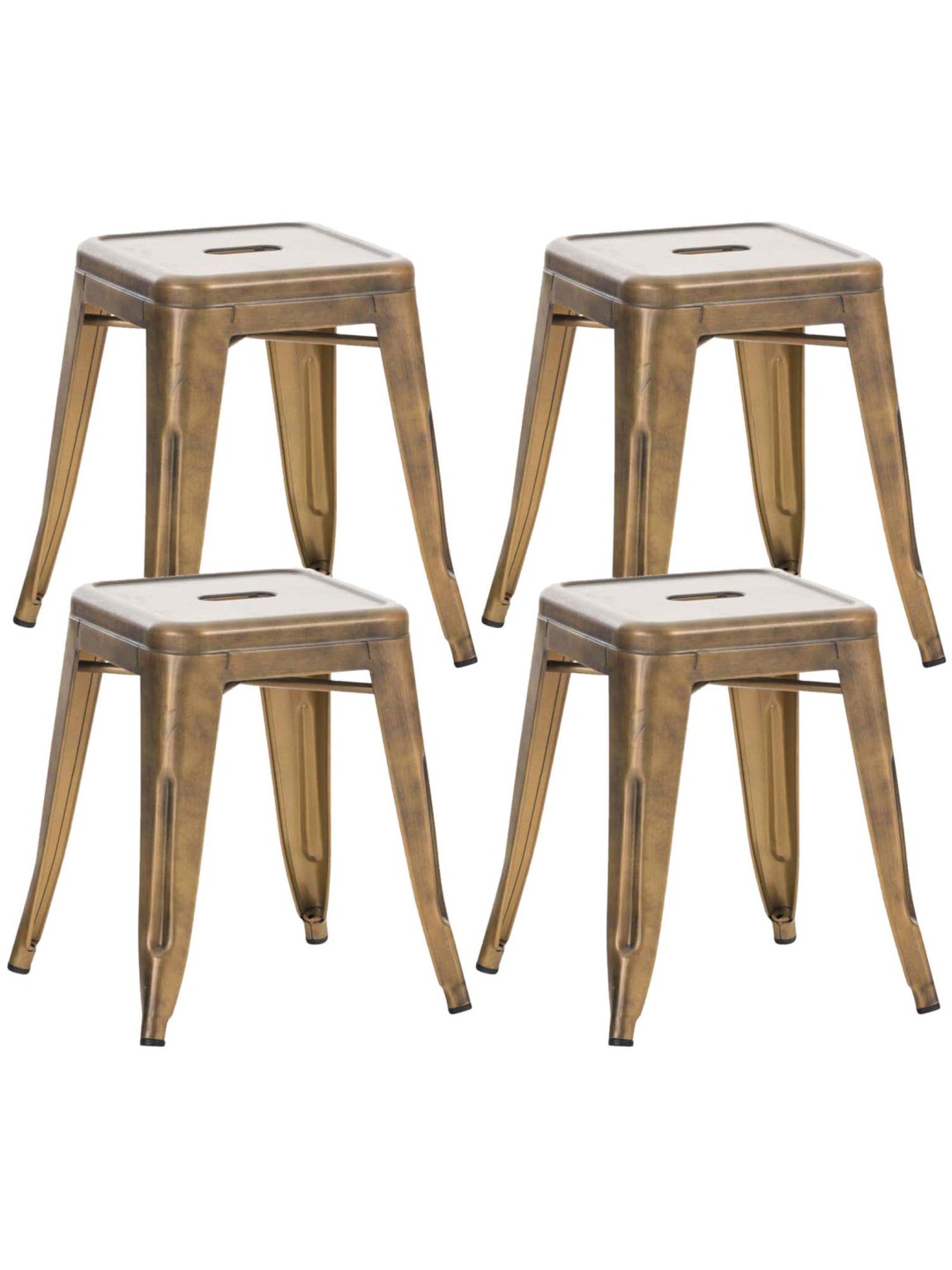 Set van 4 krukken Armin, goud