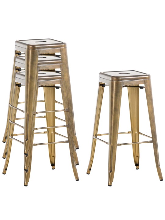 Set van 2 barkrukken Joshua V2, goud