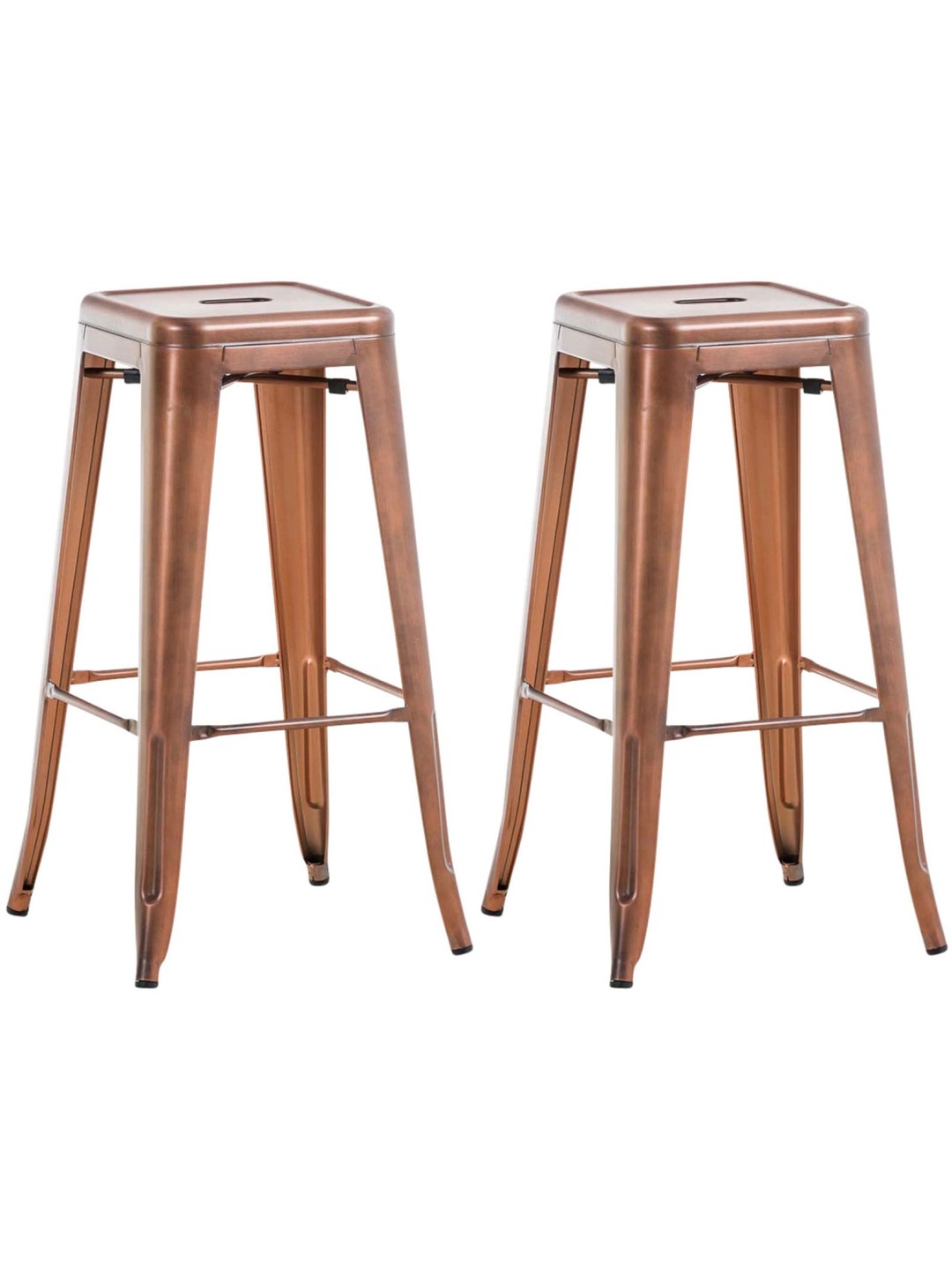 Set van 2 barkrukken Joshua V2, koper