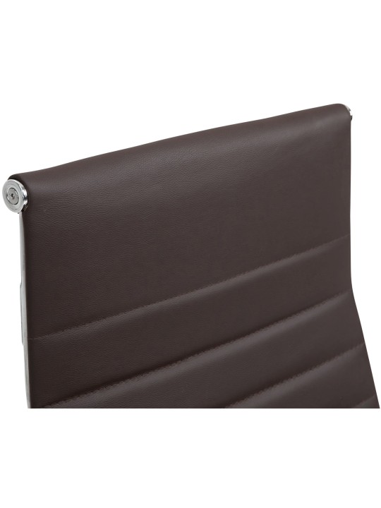 Bureaustoel Columbus echt leer, bruin