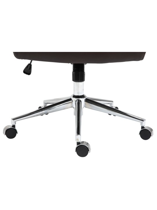 Bureaustoel Columbus echt leer, bruin
