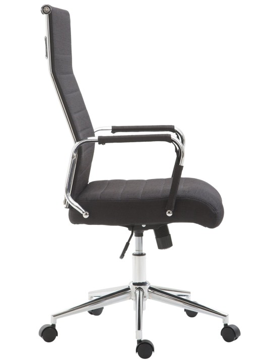 Bureaustoel Columbus stof, zwart