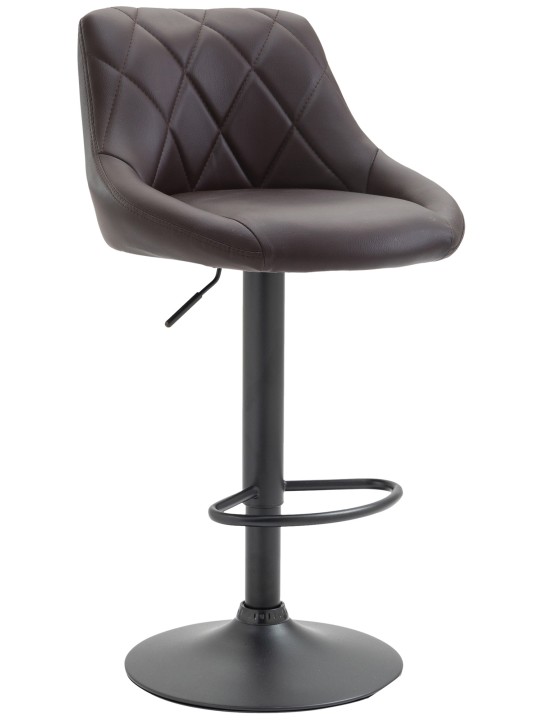 Barkruk Lazio kunstleer, bruin