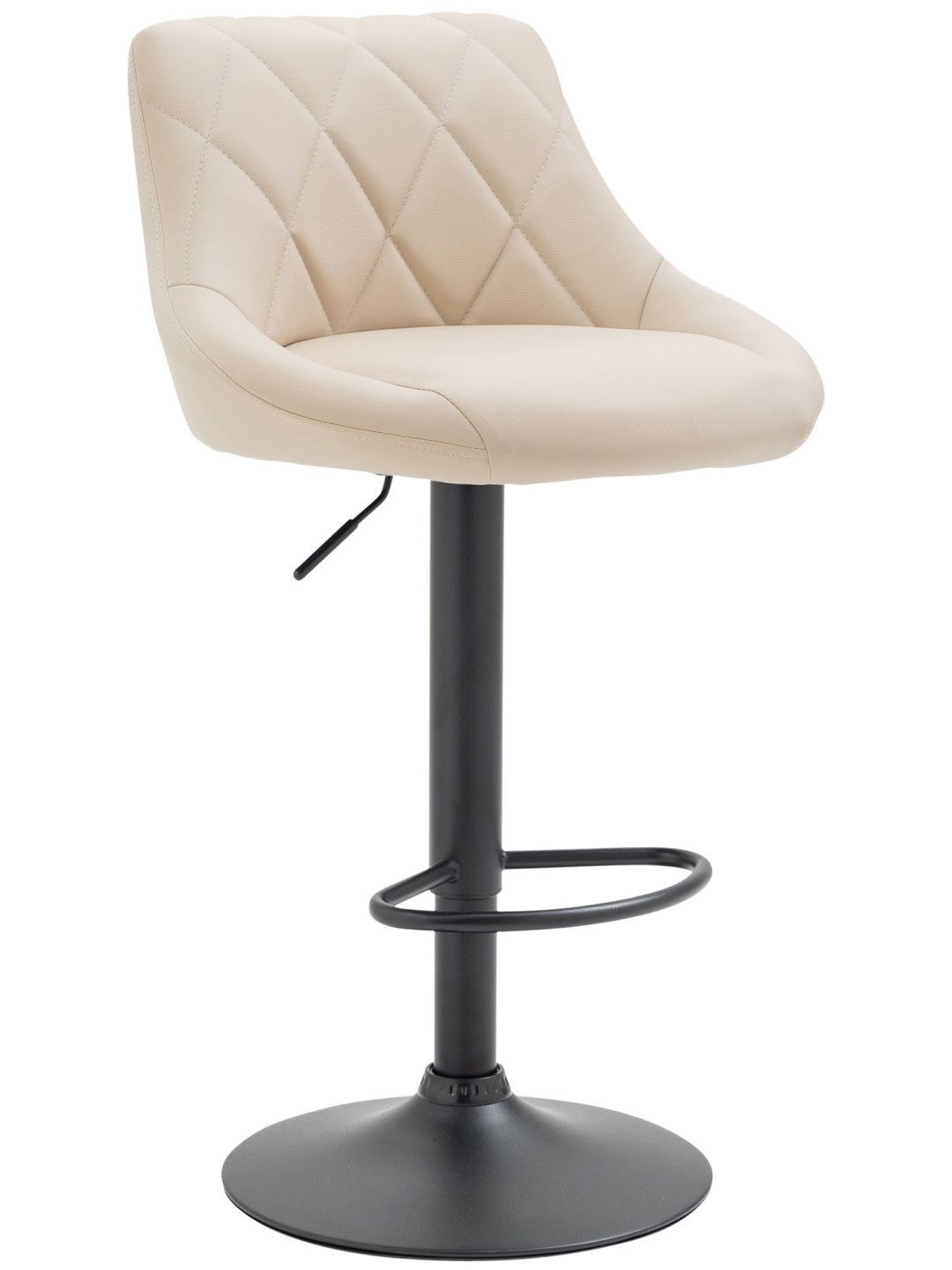 Barkruk Lazio kunstleer, crème