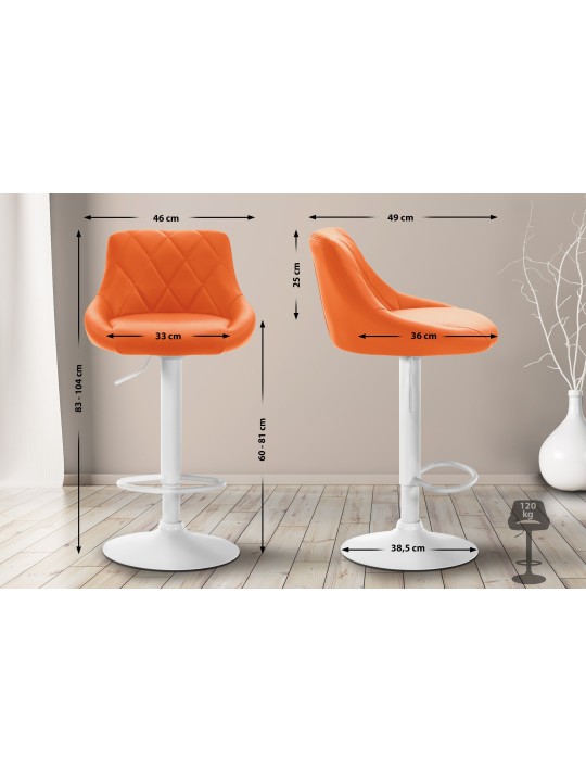 Barkruk Lazio kunstleer, oranje