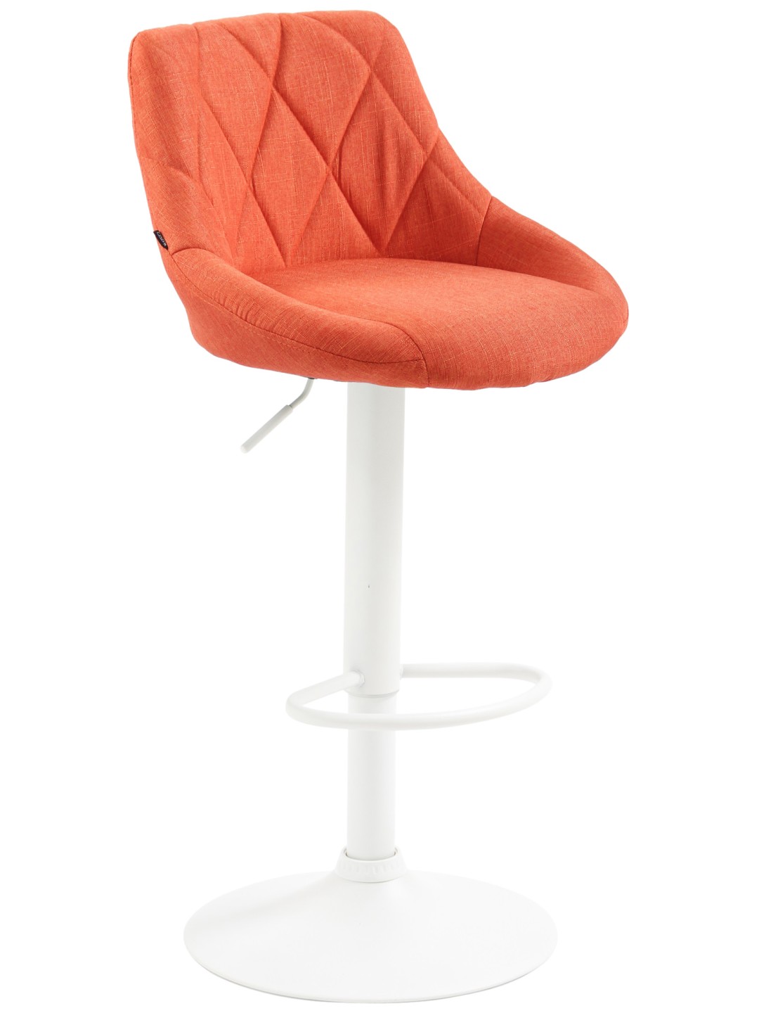Barkruk Lazio stof, oranje