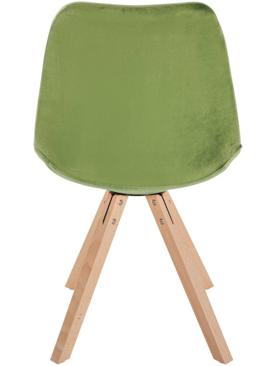 Stoel Sofia Fluweel Vierkant, lichtgroen Stoel Sofia Fluweel Vierkant, lichtgroen