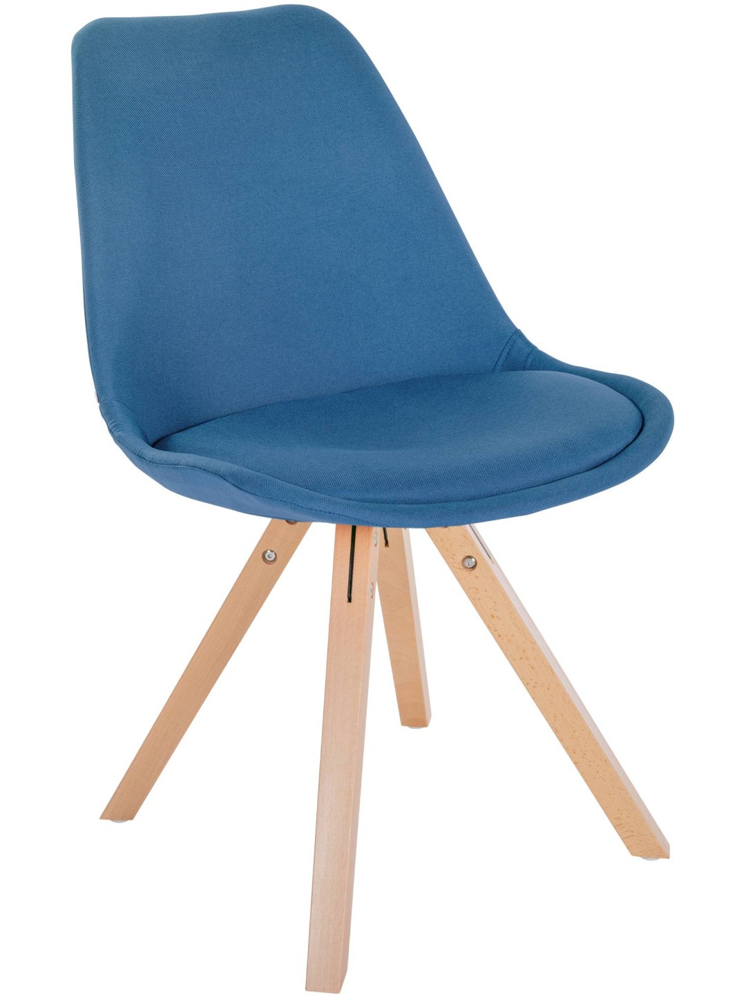 Stoel Sofia Stof Vierkant, blauw