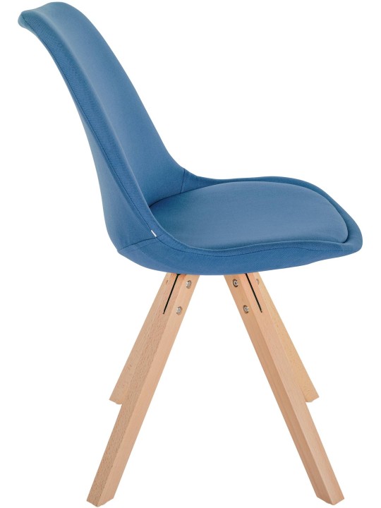 Stoel Sofia Stof Vierkant, blauw Stoel Sofia Stof Vierkant, blauw