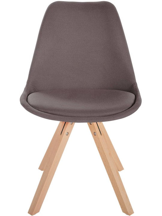 Stoel Sofia Stof Vierkant, taupe Stoel Sofia Stof Vierkant, taupe