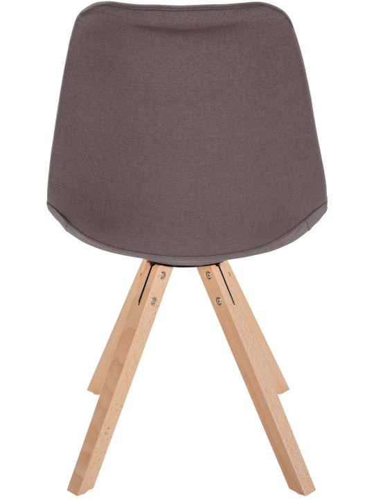 Stoel Sofia Stof Vierkant, taupe Stoel Sofia Stof Vierkant, taupe