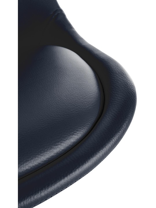 Stoel Sofia kunstleer Vierkant, zwart Stoel Sofia kunstleer Vierkant, zwart