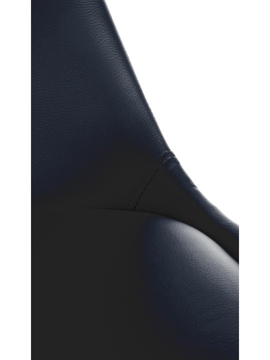 Stoel Sofia kunstleer Vierkant, zwart Stoel Sofia kunstleer Vierkant, zwart