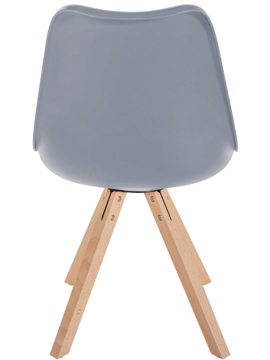 Stoel Sofia Kunststof Vierkant, grijs Stoel Sofia Kunststof Vierkant, grijs