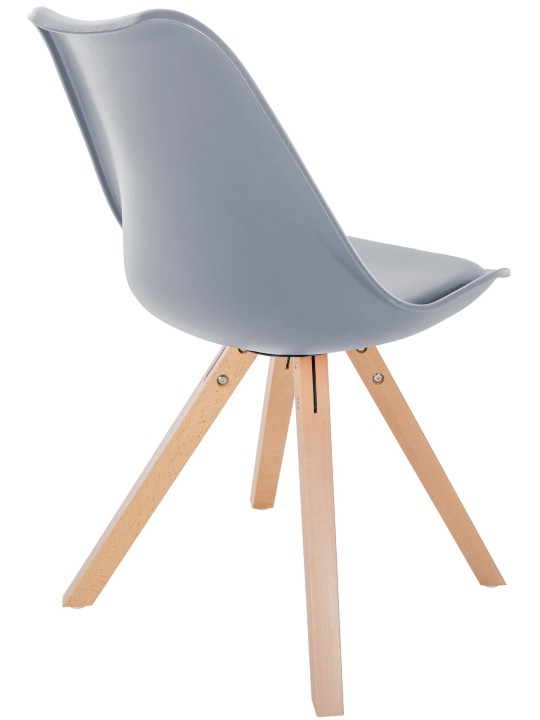 Stoel Sofia Kunststof Vierkant, grijs Stoel Sofia Kunststof Vierkant, grijs