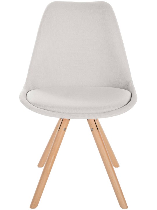 Stoel Sofia Stof Rond, crème