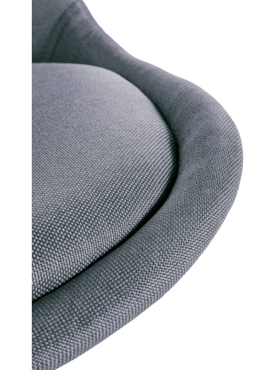 Stoel Sofia Stof Rond, lichtgrijs