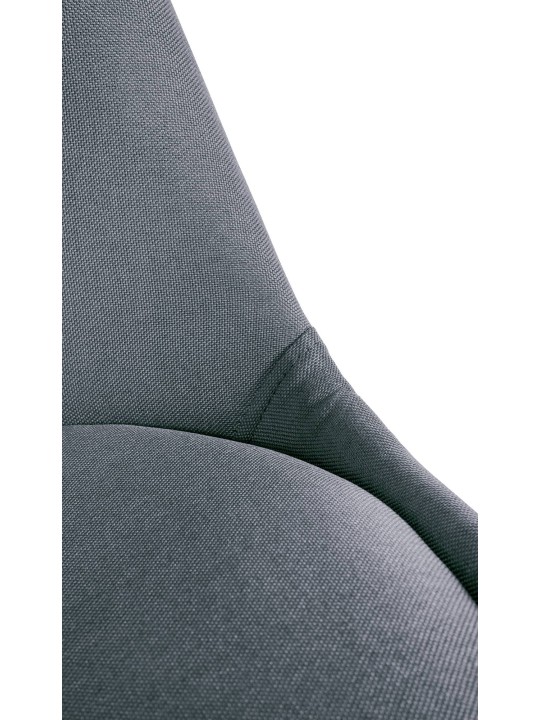 Stoel Sofia Stof Rond, lichtgrijs