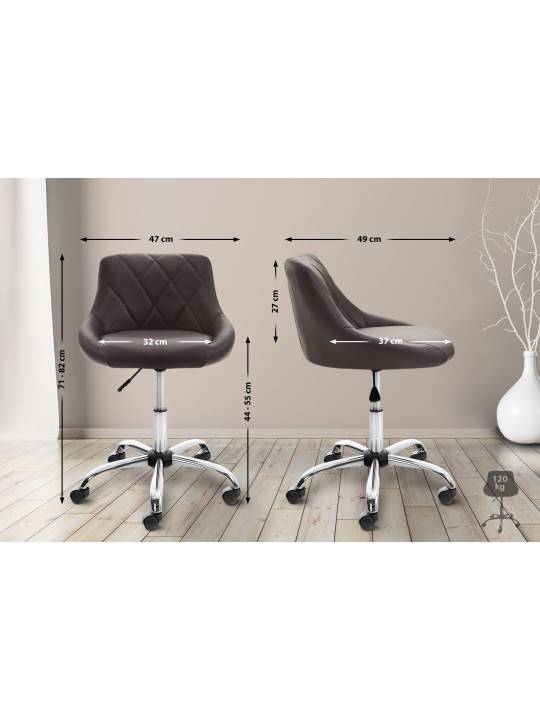 Werkkruk Lazio kunstleer, bruin