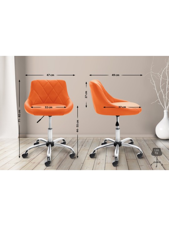 Werkkruk Lazio kunstleer, oranje