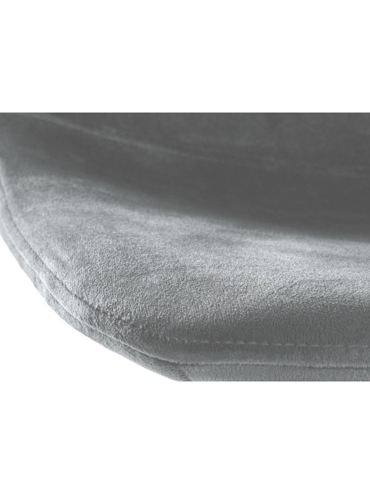 Barkruk Divo fluweel, grijs