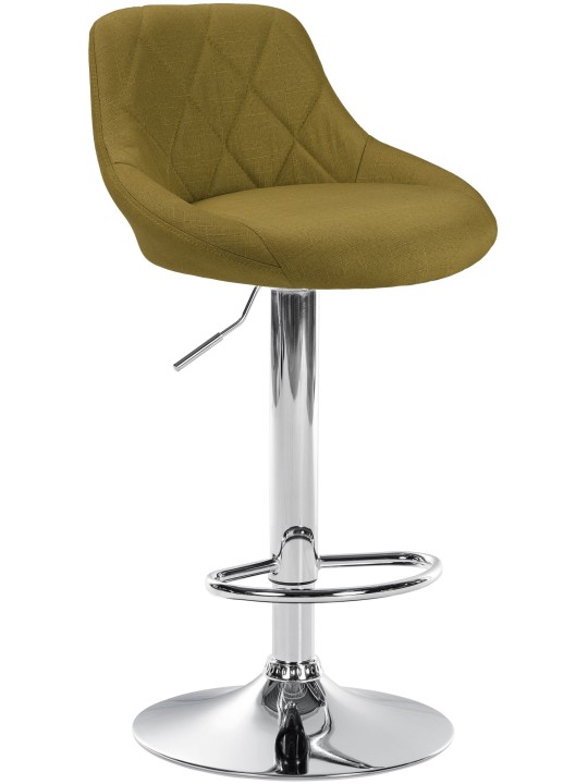 Barkruk Lazio stof chroom, groen Barkruk Lazio stof chroom, groen