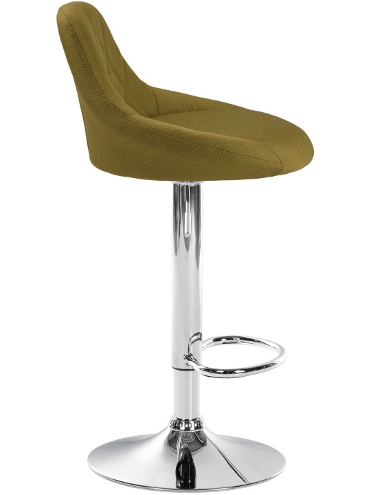 Barkruk Lazio stof chroom, groen Barkruk Lazio stof chroom, groen