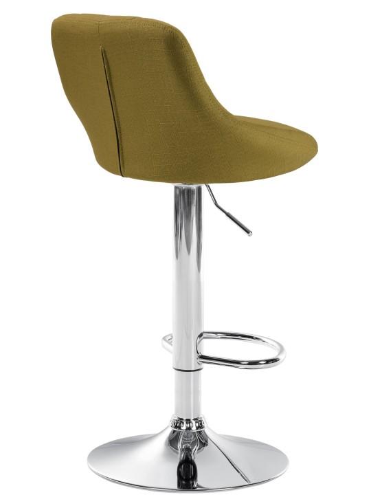 Barkruk Lazio stof chroom, groen Barkruk Lazio stof chroom, groen