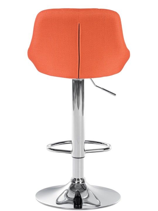 Barkruk Lazio stof chroom, oranje Barkruk Lazio stof chroom, oranje