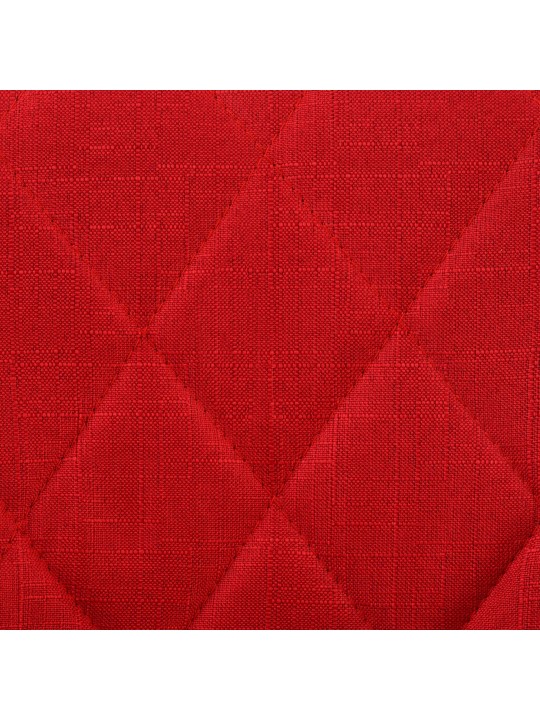 Barkruk Lazio stof chroom, rood Barkruk Lazio stof chroom, rood