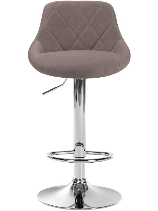 Barkruk Lazio stof chroom, taupe Barkruk Lazio stof chroom, taupe
