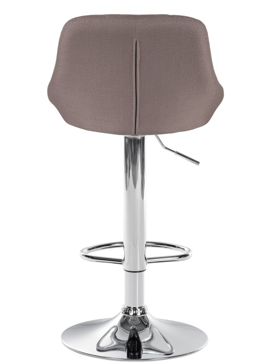 Barkruk Lazio stof chroom, taupe Barkruk Lazio stof chroom, taupe
