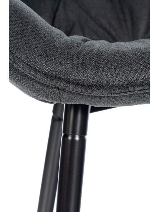 Set van 2 barkrukken Gibson stof, donkergrijs