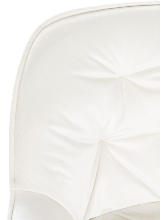 Barkruk Gibson fluweel, crème