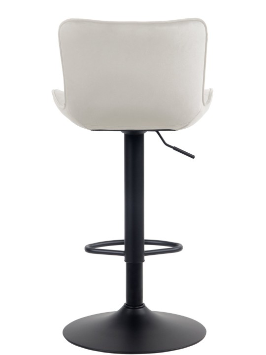 Set van 2 barkrukken Emma fluweel, crème