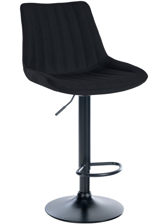 Barkruk Toni stof, zwart