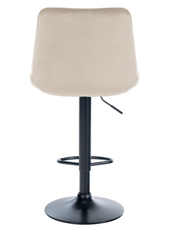 Barkruk Toni fluweel, crème