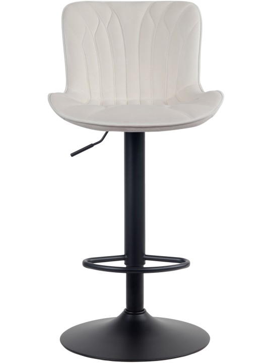 Barkruk Linus fluweel, crème